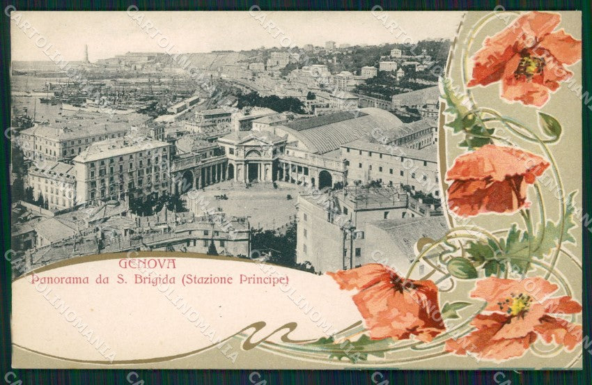 Genova Città Stazione Principe cartolina QZ5566 – fronte