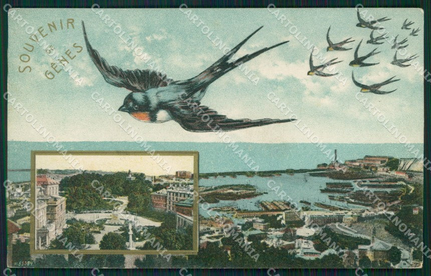 Genova Città Saluti da Rondini cartolina QZ5570 – fronte