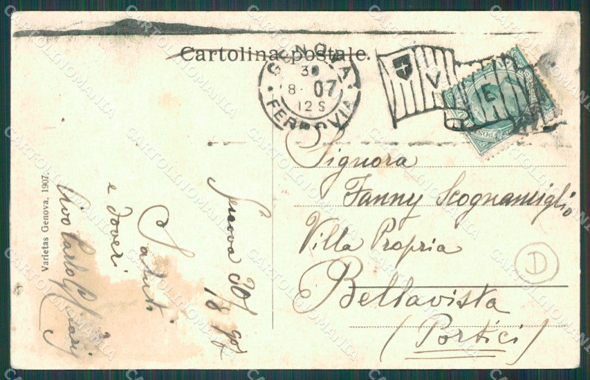 Genova Città cartolina QZ5572 – retro