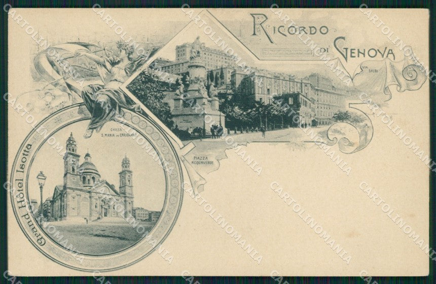 Genova Città Saluti da Gruss cartolina QZ5574 – fronte