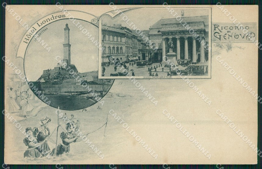 Genova Città Saluti da Gruss cartolina QZ5575 – fronte