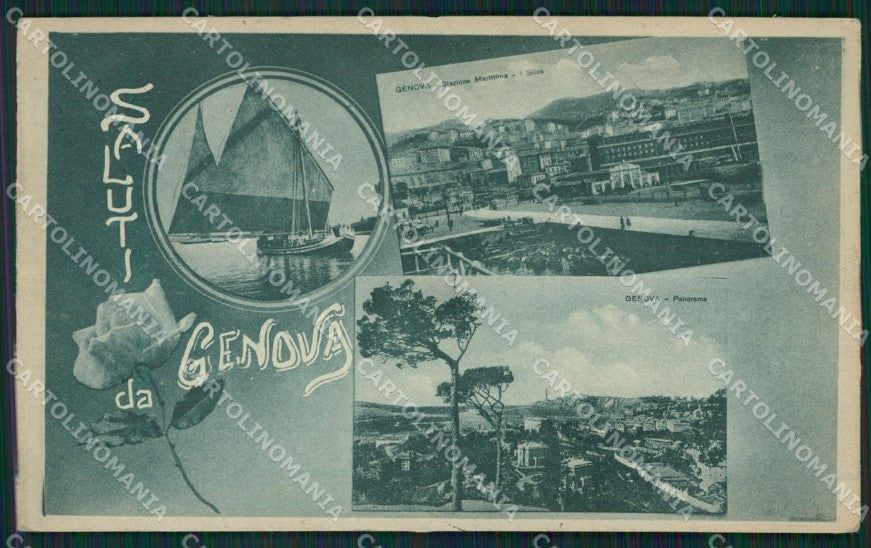 Genova Città Saluti da cartolina QZ5580 – fronte