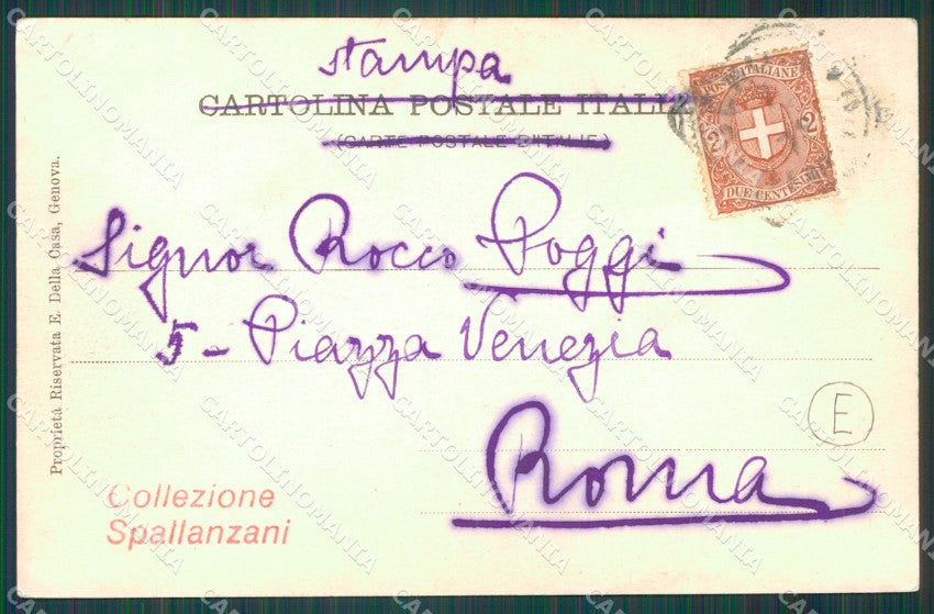 Genova Città Piazza Corvetto PIEGHINE cartolina QZ5582 – retro