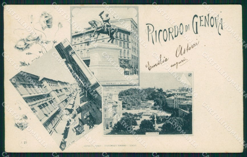 Genova Città Saluti da cartolina QZ5586 – fronte