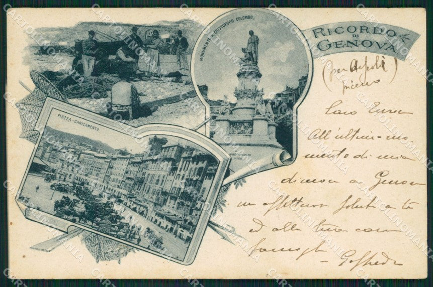 Genova Città Saluti da cartolina QZ5588 – fronte
