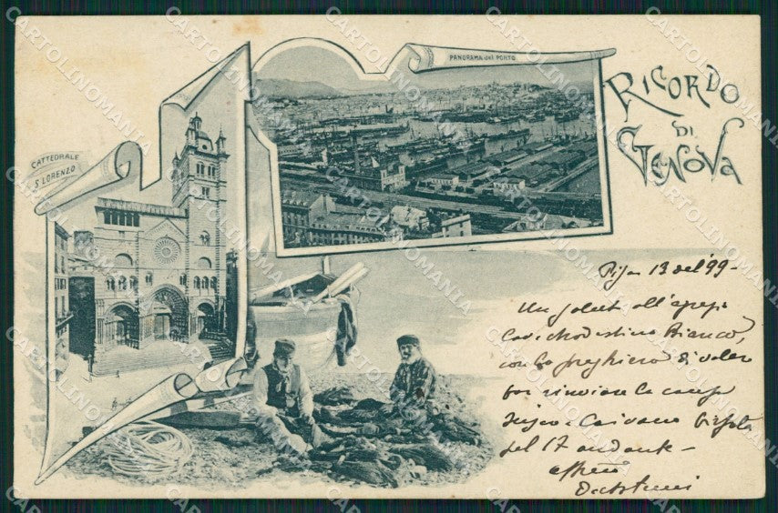 Genova Città Saluti da cartolina QZ5590 – fronte