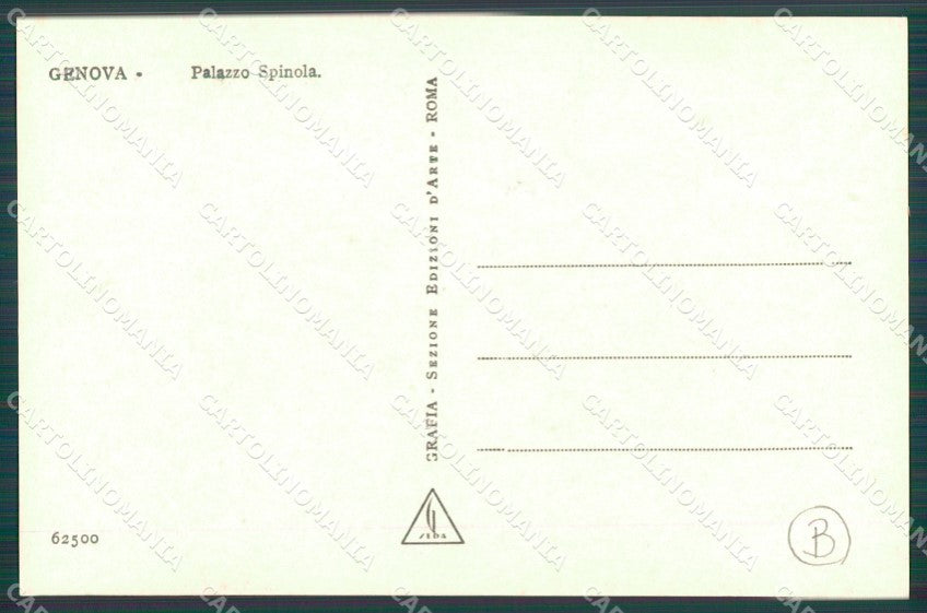 Genova Città Palazzo Spinola Foto cartolina QZ5595 – retro