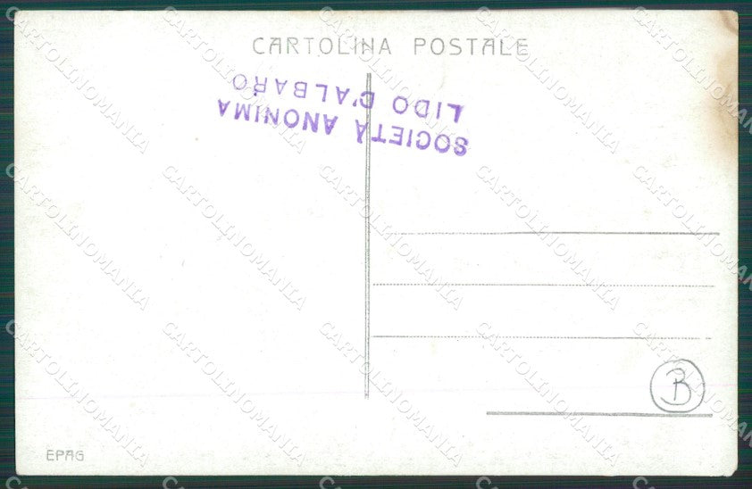 Genova Città Lido D'Albaro MACCHIA Foto cartolina QZ5599 – retro