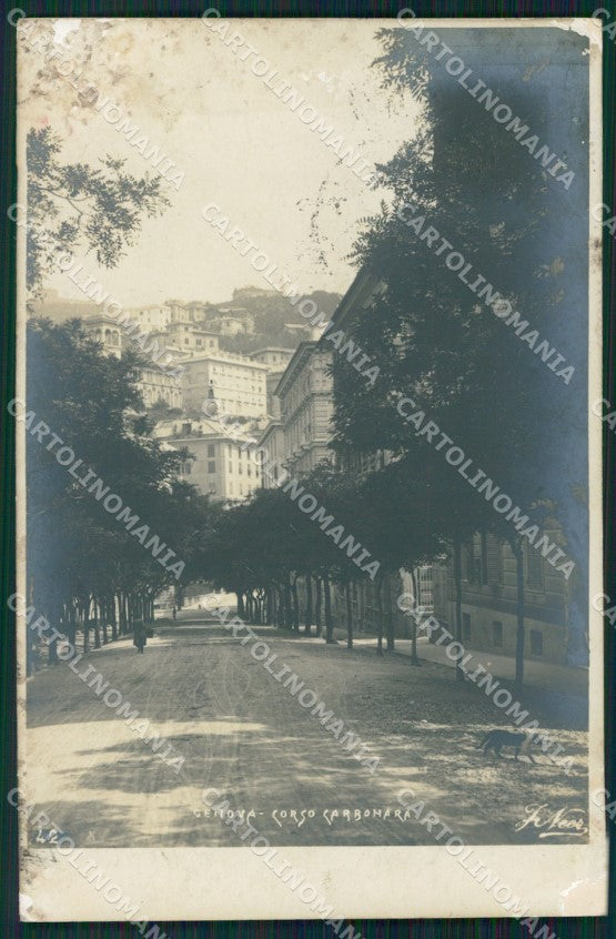 Genova Città Corso Carbonara Neer ABRASA Foto cartolina QZ5607 – fronte