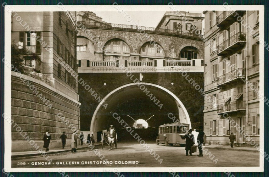 Genova Città Galleria Colombo Corriera Foto cartolina QZ5611 – fronte