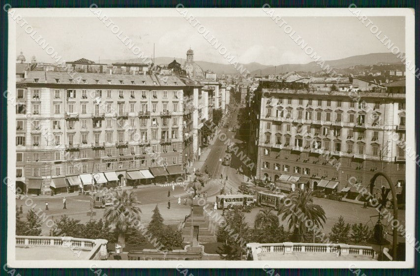 Genova Città Piazza Tommaseo Tram Foto cartolina QZ5628 – fronte