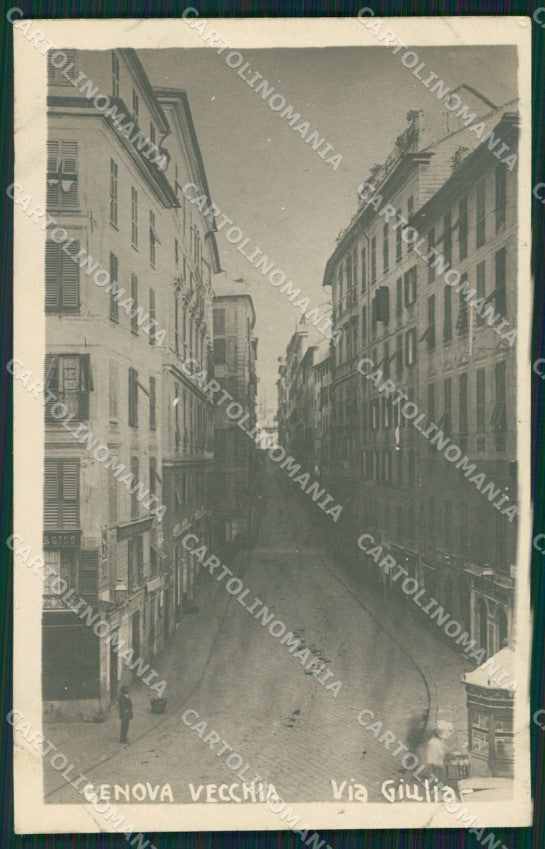 Genova Città Via Giulia Foto cartolina QZ5634 – fronte