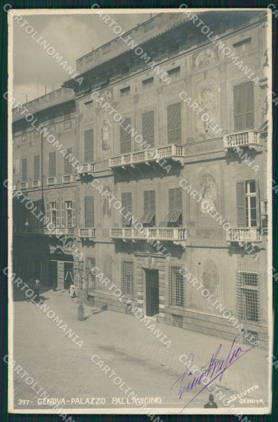 Genova Città Palazzo Pallavicino Sciutto Foto cartolina QZ5636 – fronte