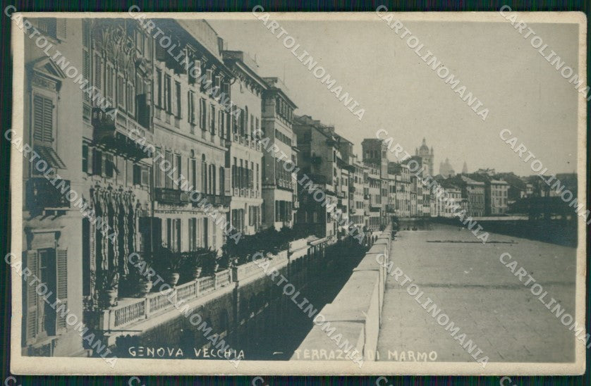 Genova Città Terrazzo di Marmo Foto cartolina QZ5643 – fronte