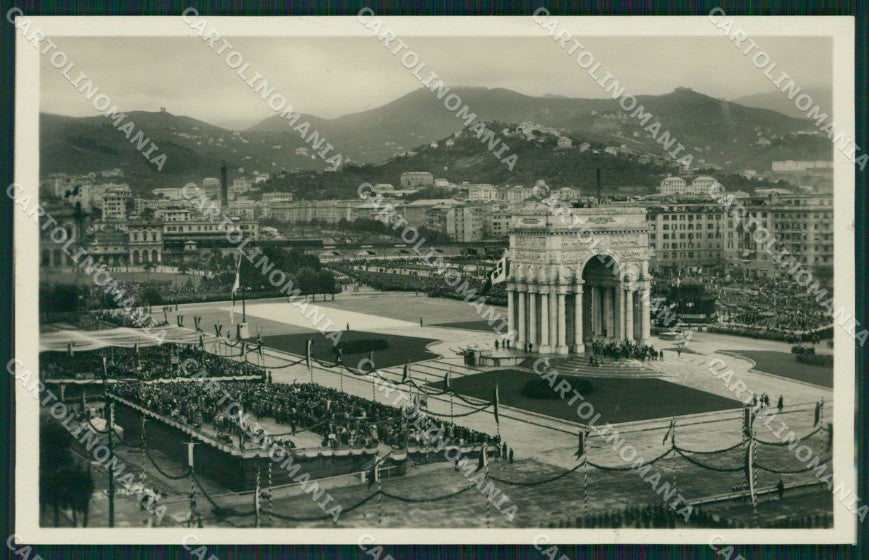 Genova Città Inaugurazione Monumento ai Caduti Savoia Foto cartolina QZ5658 – fronte