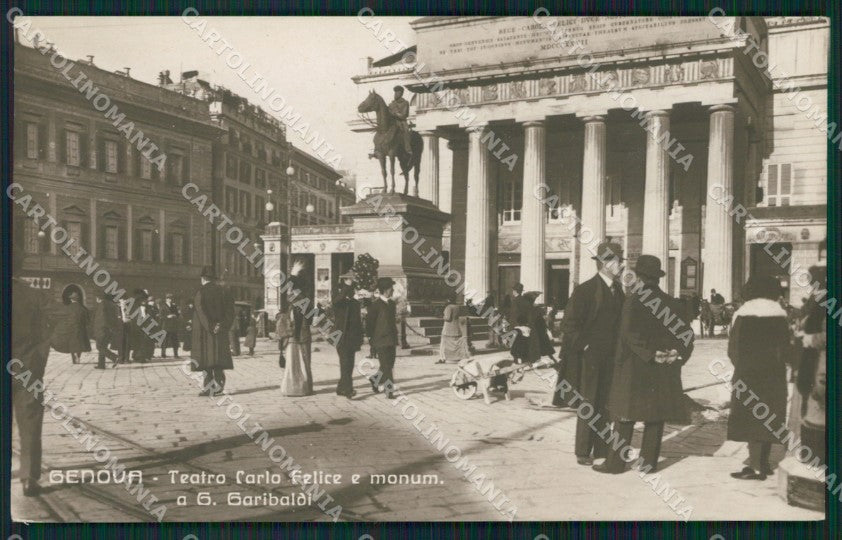 Genova Città Garibaldi Teatro Foto cartolina QZ5659 – fronte