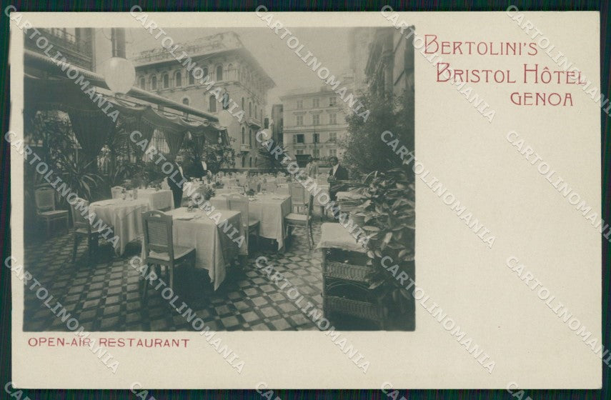 Genova Città Hotel Bristol Pubblicitaria Foto cartolina QZ5663 – fronte