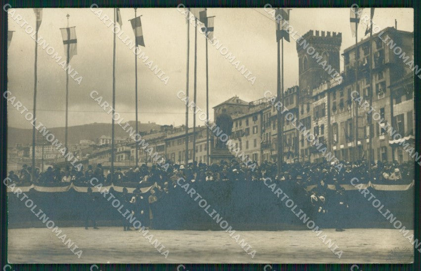 Genova Città Manifestazione Foto cartolina QZ5676 – fronte