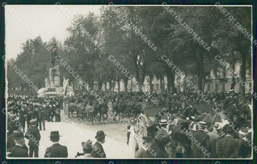 Genova Città Inaugurazione Monumento ai Mille Garibaldi Foto cartolina QZ5677 – fronte