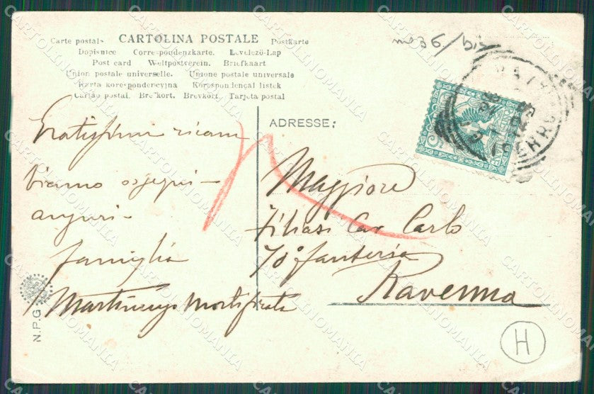 Genova Città Savoia NPG PIEGHE Foto cartolina QZ5702 – retro