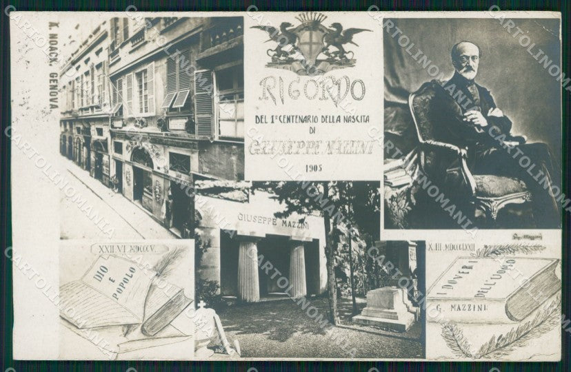 Genova Città Giuseppe Mazzini Foto cartolina QZ5704 – fronte