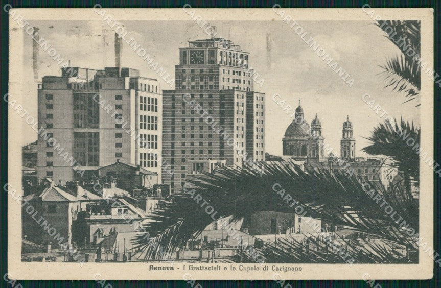 Genova Città Cupola di Carignano PIEGHINA cartolina QZ5732 – fronte
