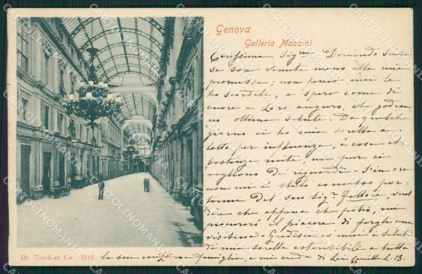 Genova Città Galleria Mazzini cartolina QZ5736 – fronte