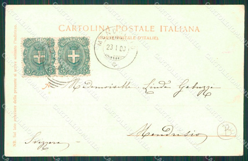 Genova Città Galleria Mazzini cartolina QZ5736 – retro