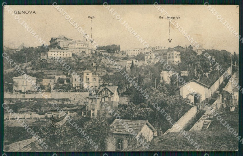 Genova Città Righi cartolina QZ5759 – fronte