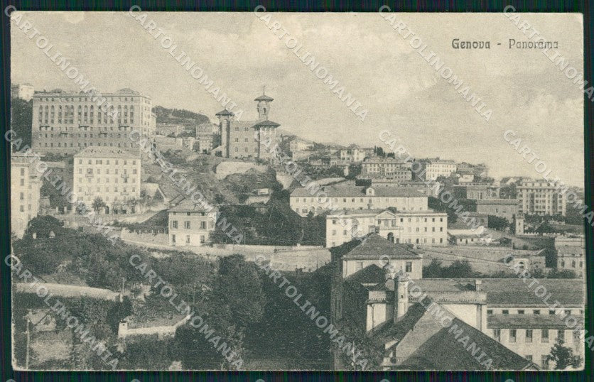 Genova Città PIEGHINA cartolina QZ5762 – fronte