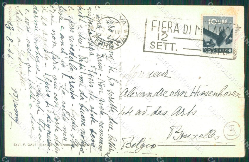 Genova Città Corso Italia STRAPPINO cartolina QZ5765 – retro