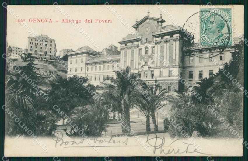 Genova Città Albergo dei Poveri cartolina QZ5774 – fronte