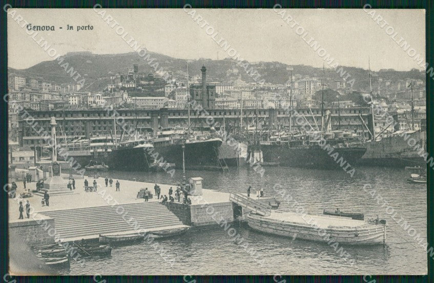 Genova Città PIEGA cartolina QZ5778 – fronte