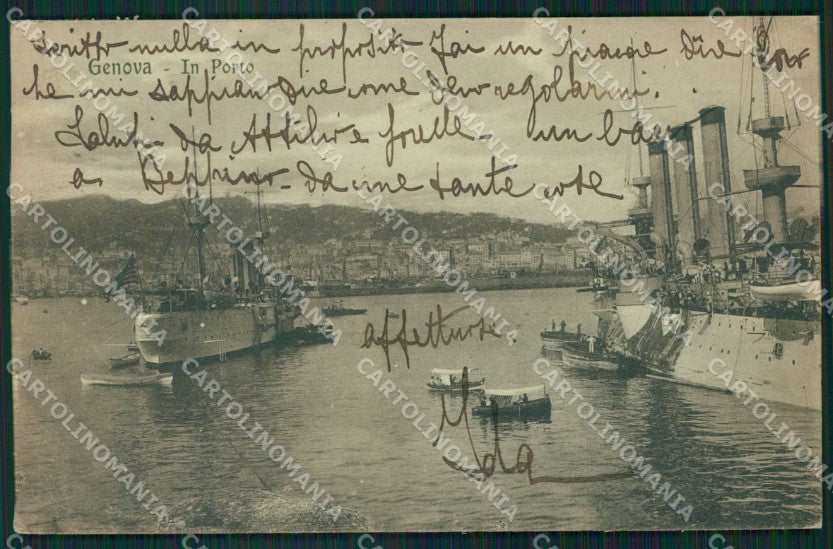 Genova Città Porto cartolina QZ5779 – fronte