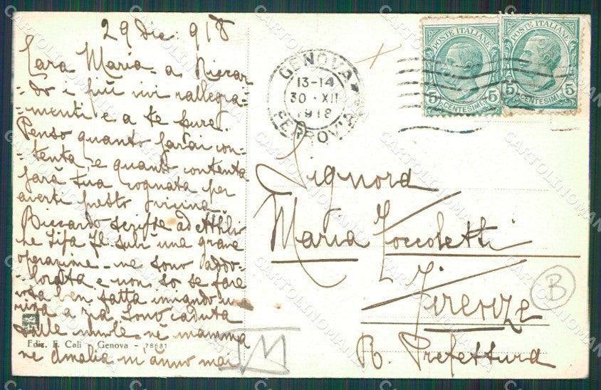 Genova Città Porto cartolina QZ5779 – retro