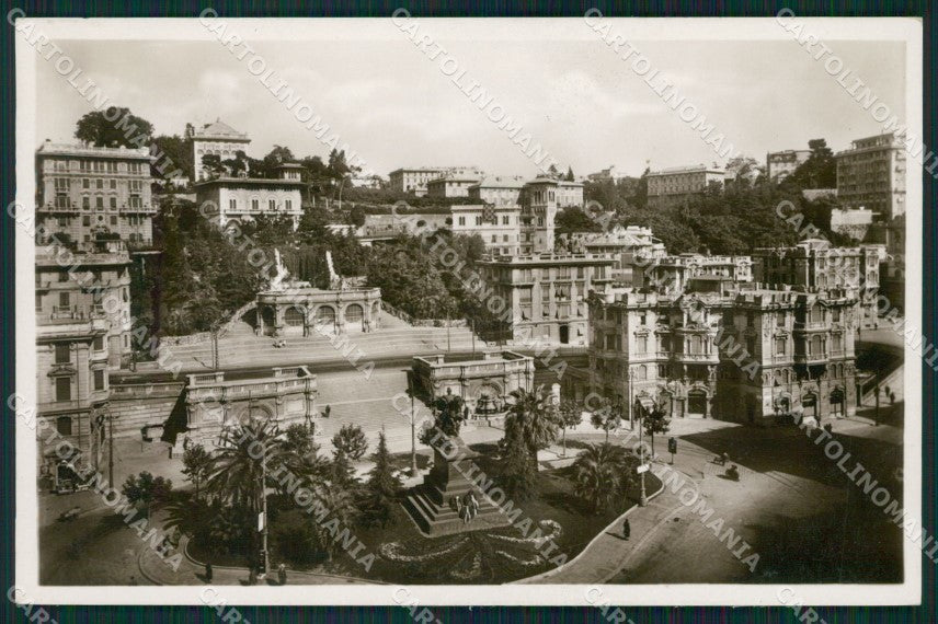 Genova Città Piazza Tommaseo Foto cartolina QZ5784 – fronte