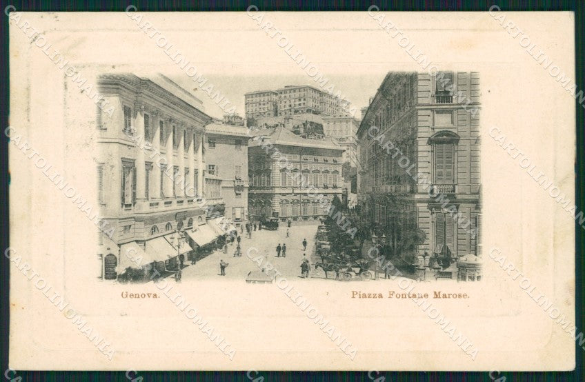 Genova Città Piazza Fontane Marose cartolina QZ5791 – fronte