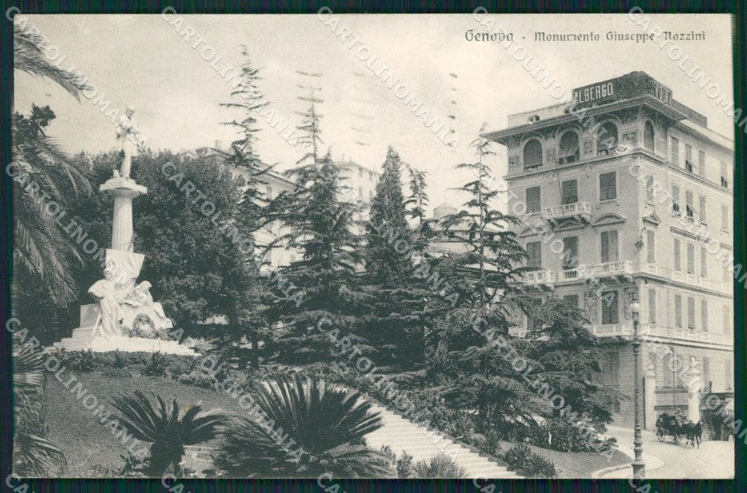 Genova Città Monumento Mazzini cartolina QZ5794 – fronte