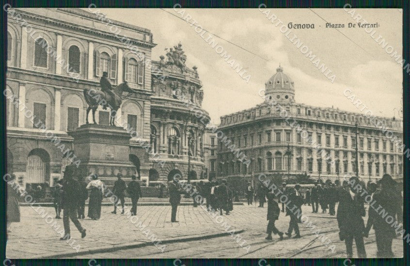 Genova Città Piazza De Ferrari cartolina QZ5804 – fronte