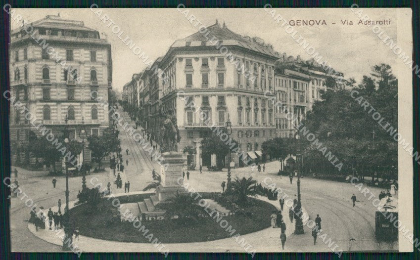 Genova Città Via Assarotti cartolina QZ5807 – fronte