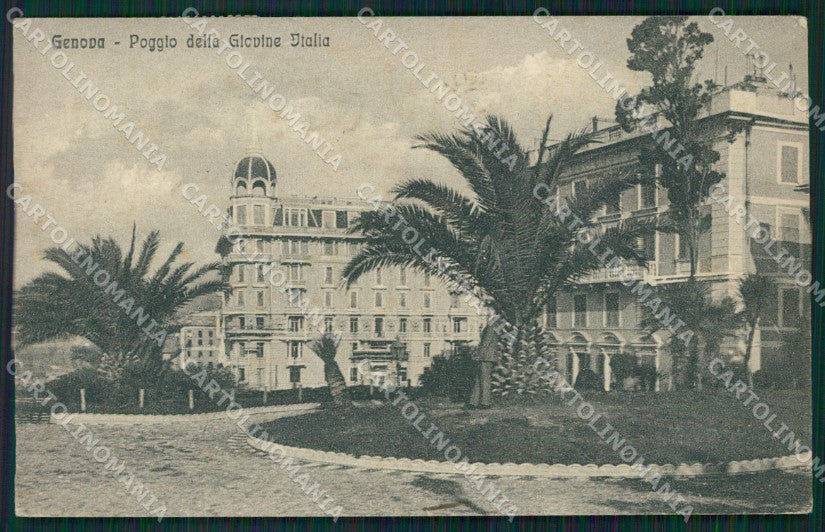 Genova Città Poggio Giovane Italia cartolina QZ5811 – fronte