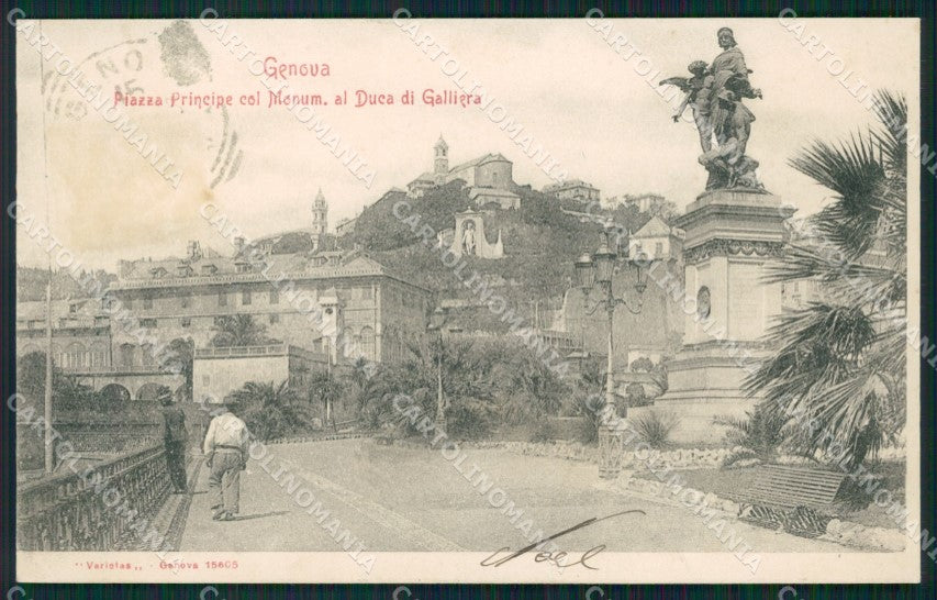 Genova Città Piazza Principe cartolina QZ5814 – fronte