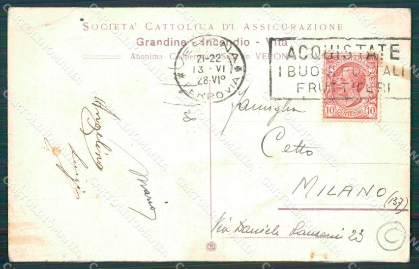 Genova Città Via San Lorenzo PIEGHINA cartolina QZ5816 – retro