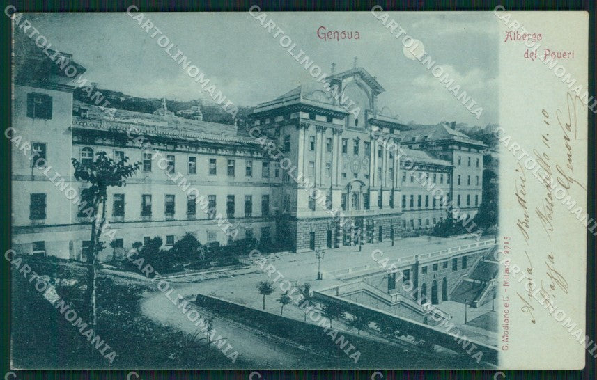 Genova Città Albergo dei Poveri cartolina QZ5821 – fronte