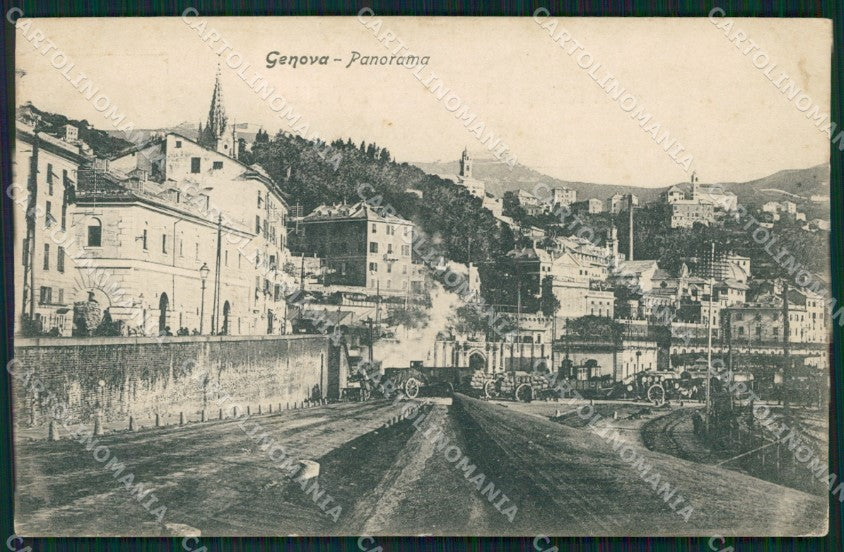 Genova Città PIEGHINA cartolina QZ5826 – fronte