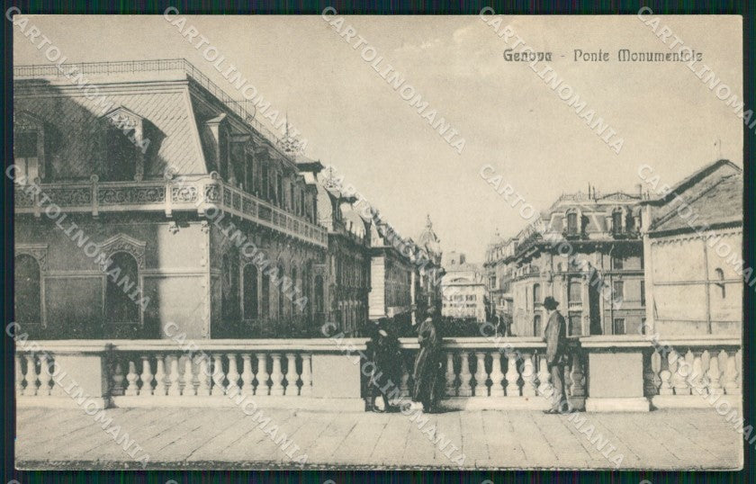 Genova Città Ponte Monumentale cartolina QZ5834 – fronte