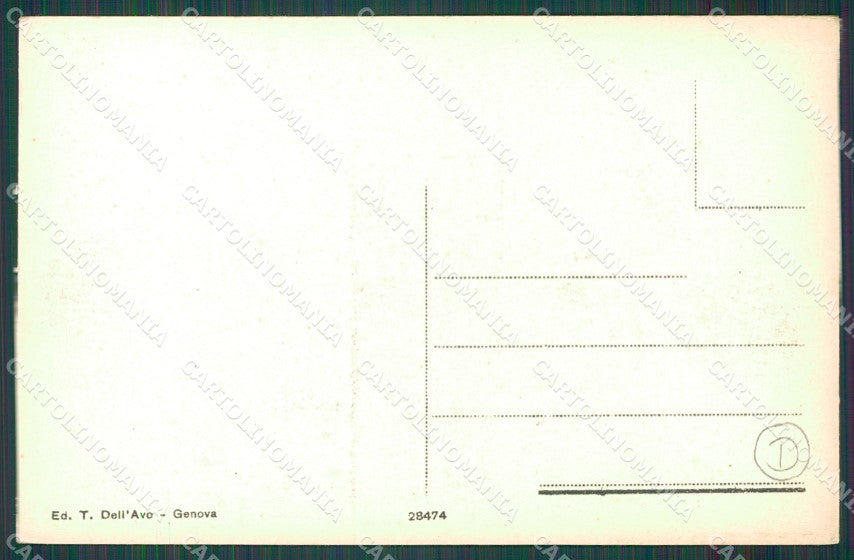Genova Città Via Giovanni Daneo cartolina QZ5842 – retro