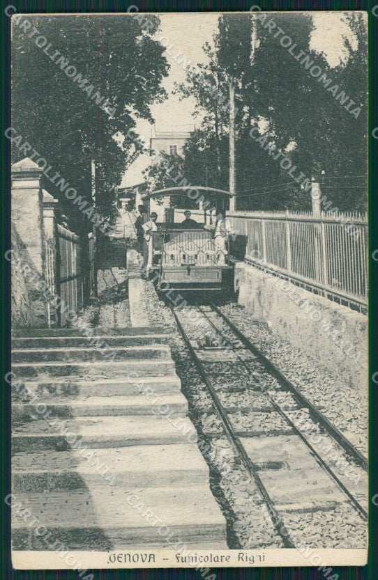 Genova Città Funicolare Righi cartolina QZ5843 – fronte