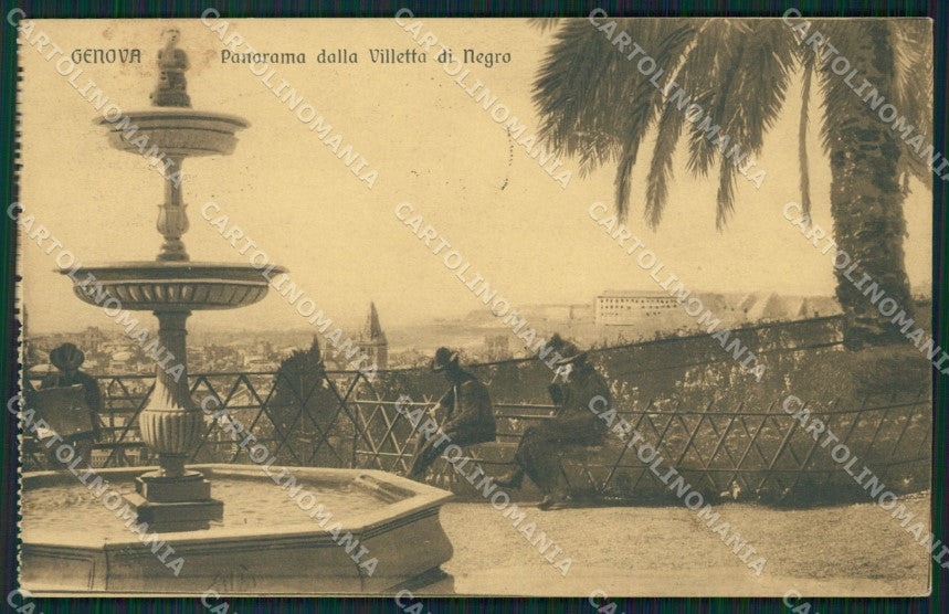 Genova Città Villetta di Negro cartolina QZ5846 – fronte