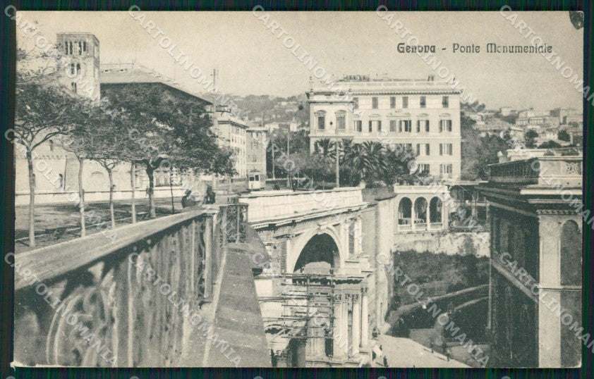 Genova Città Ponte Monumentale cartolina QZ5848 – fronte